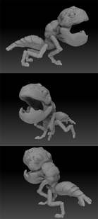 sculpt of the grue monster