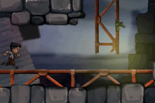 Old proof of concept vid for the visual style of the game. we dropped the running slide move once we realized that short range teleports were much more fun.