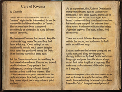 Care of Kwama Pg1