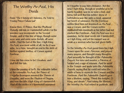 The Worthy Ar-Azal, His Deeds Pg1