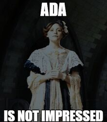Ada not impressed meme