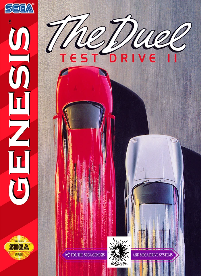 Jeu Sega Mega Drive - The Duel Test Drive II - Bon état (pas De Notice)