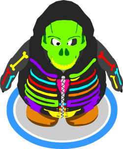 Neon skeleton hoodie clearance