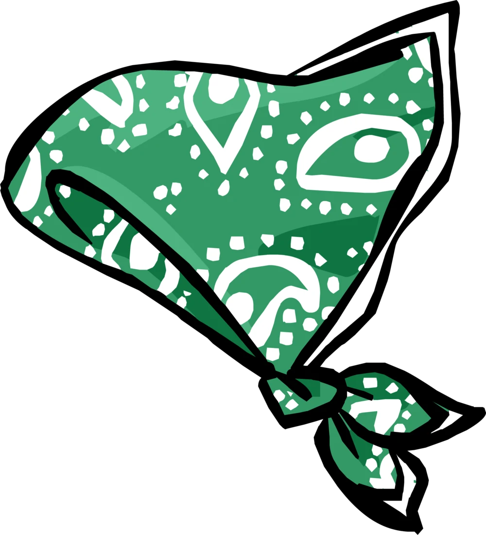 Green Paisley Bandana | Club Penguin Legacy Wiki | Fandom