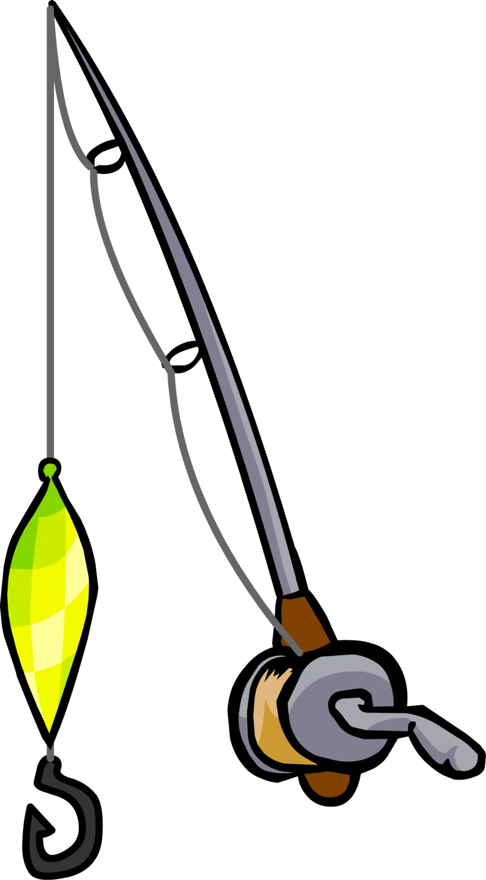 fishing rod cartoon