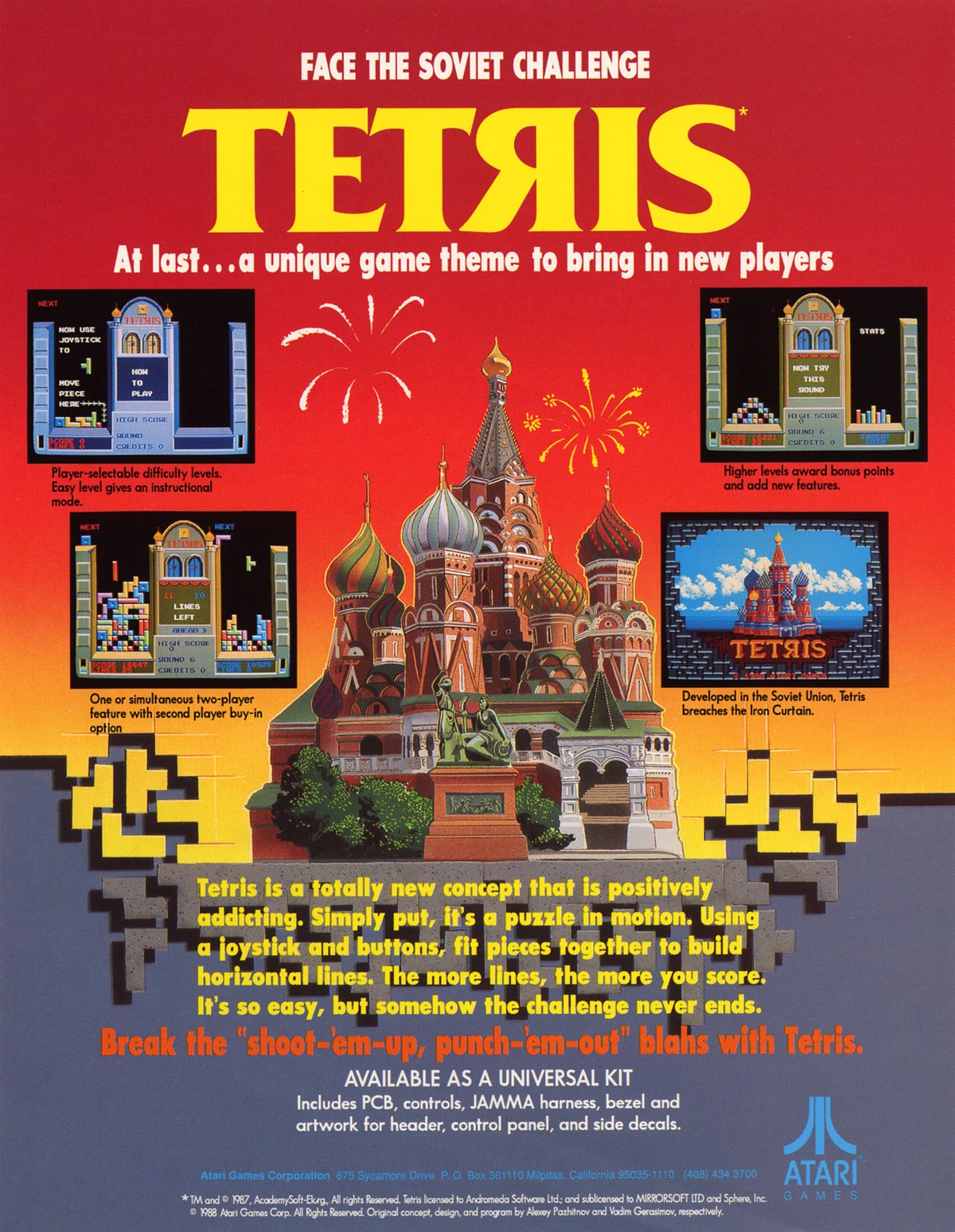Tetris (Atari) Tetris Wiki Fandom