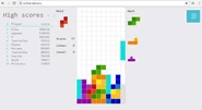 online Tetris gameplay