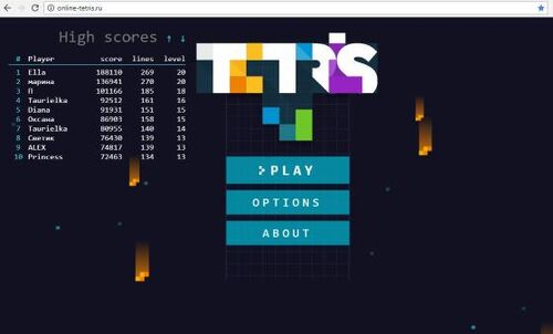 Online-tetris