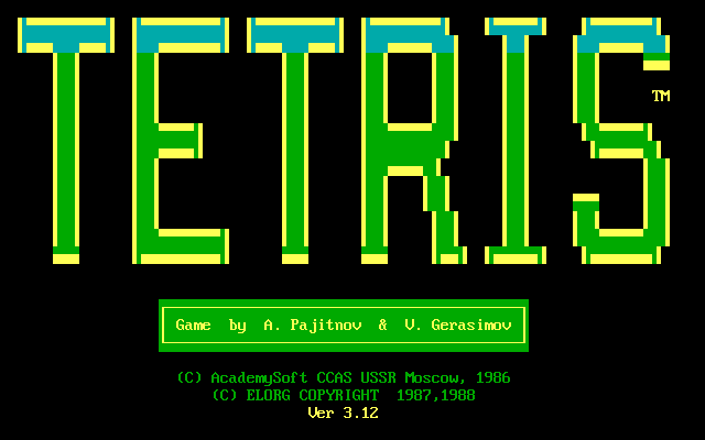 Tetris (IBM PC) | Tetris Wiki | Fandom