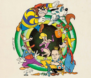 Slick is featured in Tex Avery: King of Cartoons art