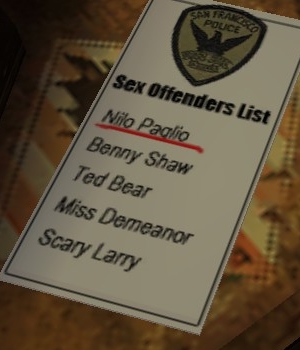 Sex offenders list | Tex Murphy Wiki | Fandom