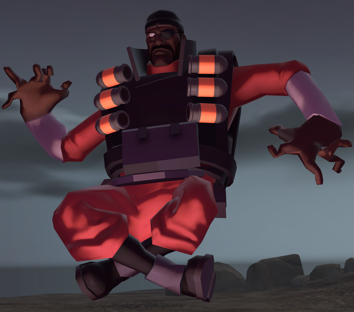 How to T-Pose as Demoman in TF2 