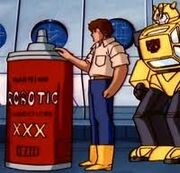 In the pre-Amazon.com days, Spike, Bumblebee, and Cosmos had to travel to an entirely different planet to get robotic insecticide