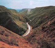 Andes Mountains valley