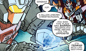 Chromedome and Rodimus with a spark