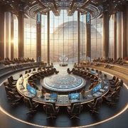 One of the meeting rooms of the 