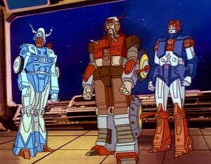 He's the blue one.