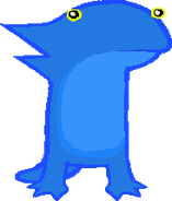 A blue Iguana consort