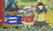 Timothy, Yoko and Fritz are wearing costumes.