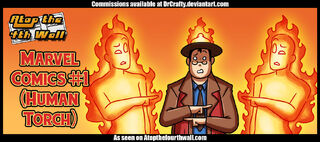 At4w marvel comics 1 human torch by drcrafty