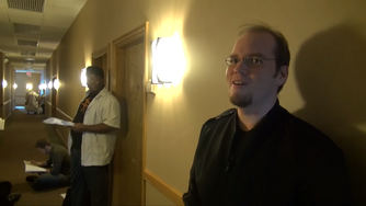 Fard with Rob Walker at the AVGN Movie Casting Call from 2011.