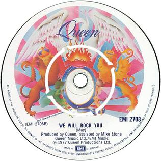 Queen We Will Rock You Framed Goldene Schallplatte Display Vinyl C1