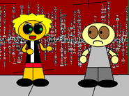 Bonygoeszalgo.gif (36 KB) Bony's transformation begins with his eyes turning black and having green pupils.