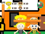 Bony, Troy, Leontyev and Louis standing in front of the ADR team's house in 4-Player Multiplayer mode (PS2/GCN/Xbox/PC)