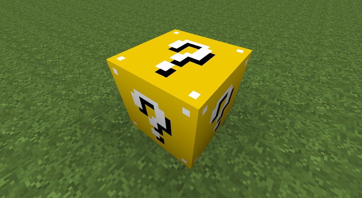 The actual design for the lucky block