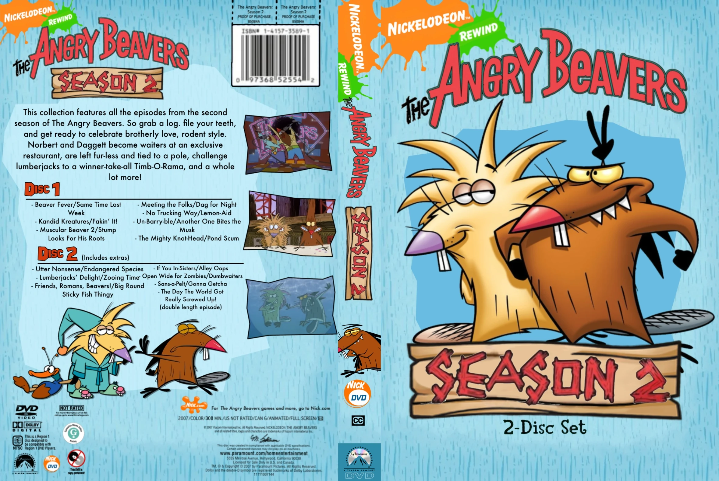Season 2 (DVD) | The Angry Beavers: Rewritten Wiki | Fandom 