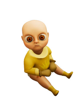 Baby in yellow dress outlet