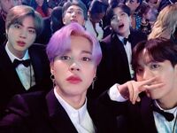 Jimin on Twitter: "오늘 정말 값진 경험을 했습니다 소중한 시간들 잊지않을게요 사합니다 아미여러분 #JIMIN #Grammys" [2019.02.11]