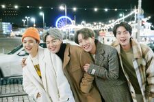 Suga, Jimin, J-Hope and Jin for the 2020 Winter Package (December 2019)