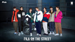 BTS promoting FILA on the Street #1 (October 2020)