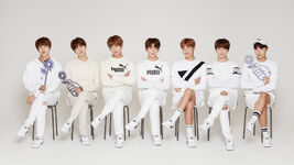 BTS promoting PUMA COURT STAR #3 (July 2017)