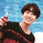 J-Hope promoting Coca-Cola Korea #1 (August 2018)