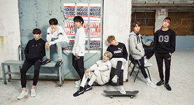 BTS promoting Puma Happy New Platform Year #1 (January 2017)