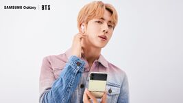 Jin promoting Samsung Galaxy #1 (August 2021)