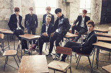 BTS promoting Skool Luv Affair #1 (February 2014)