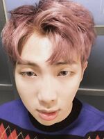 RM on Twitter: "hope we could smile more :)" [2017.02.16]