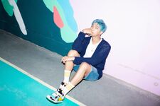 RM promoting "Dynamite" #3 (August 2020)