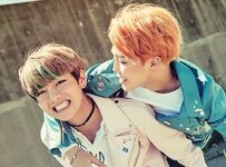Jimin and V promoting The Most Beautiful Moment in Life Pt.2 #1 (November 2015)