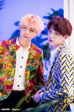 Suga and V for IDOL #2 (August 2018)