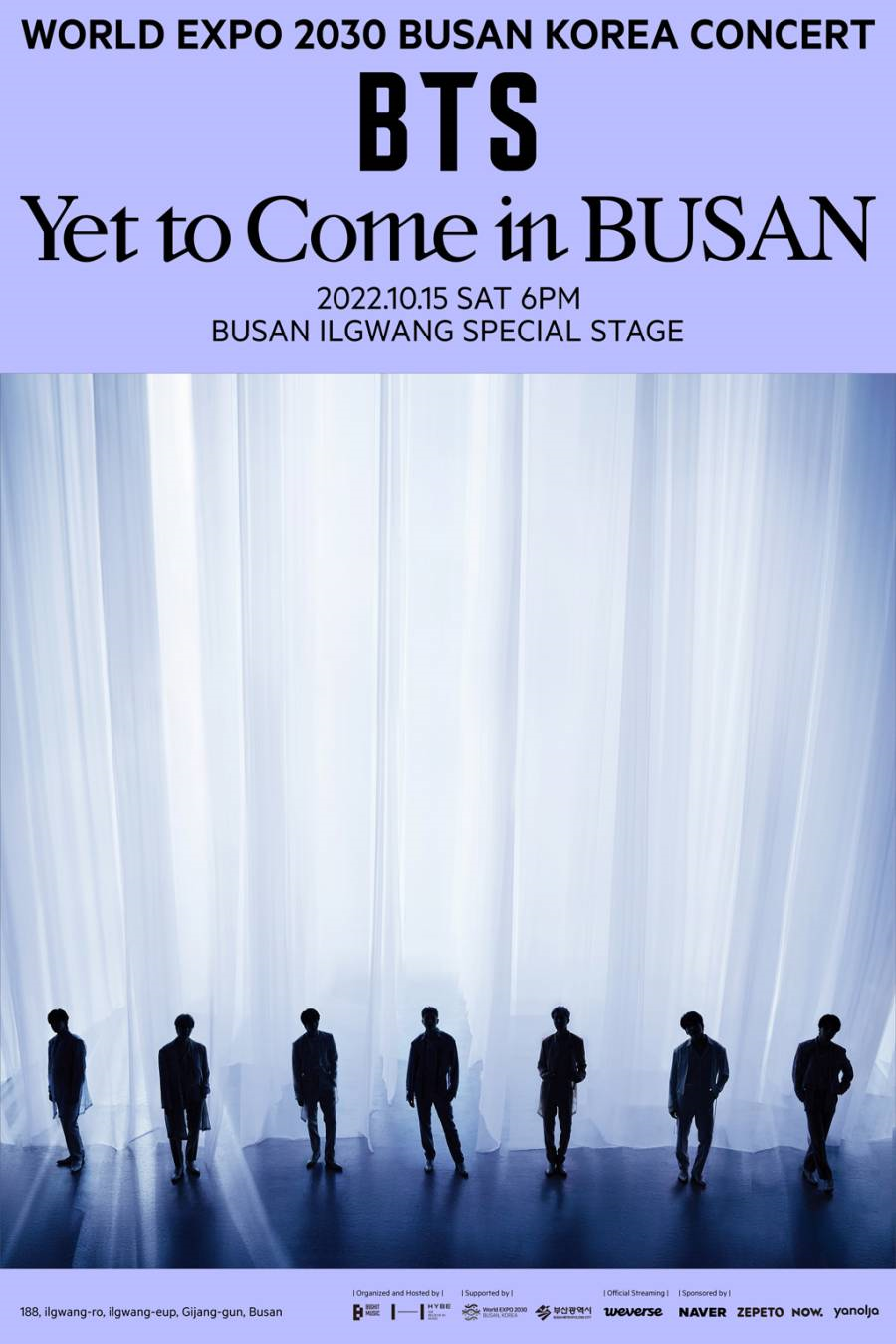 WORLD EXPO 2030 BUSAN KOREA CONCERT BTS <Yet To Come> in BUSAN