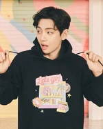 V promoting FILA X BTS Dynamite Collection #2 (September 2021)