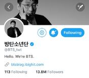 BTS' official twitter account on April Fools 2017 pt.1