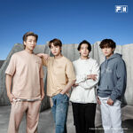 RM, Jin, Jungkook and V promoting FILA X BTS NOW ON #1 (February 2021)