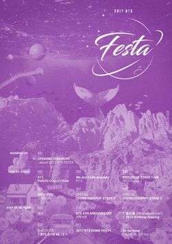 BTS Festa 2017 Timetable