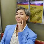 RM promoting Samsung Galaxy #4 (August 2021)