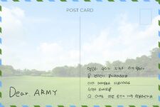 Jin BE Dear Army Postcard